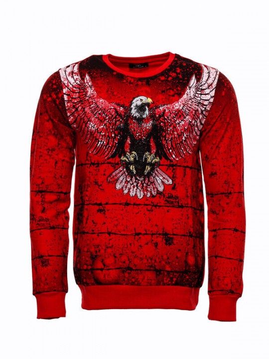 Armury Erkek Baskılı Bisiklet Yaka Sweatshirt -WSWP-1000-800