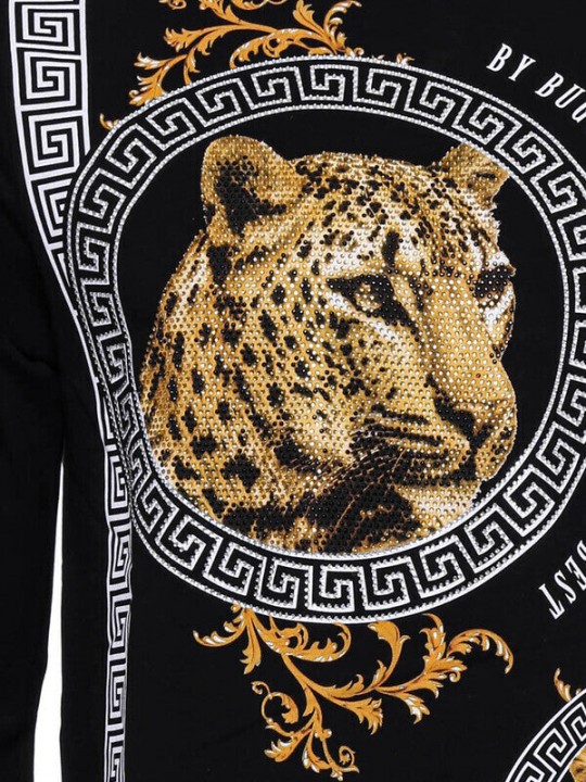 Armury Erkek Taşlı Desenli Sweatshirt-WSWP-1000-113