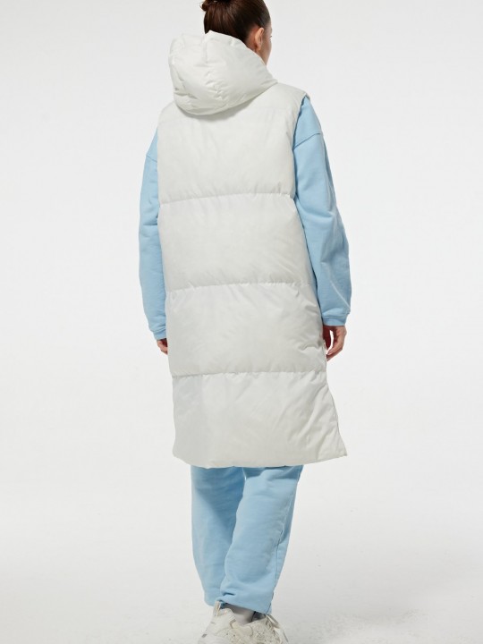 Armury Kadın Yanları Fermuar Detaylı Dolumlu Uzun Yelek-LY27-9029