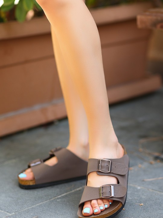 Rına Nubuk Terlik - ER248038