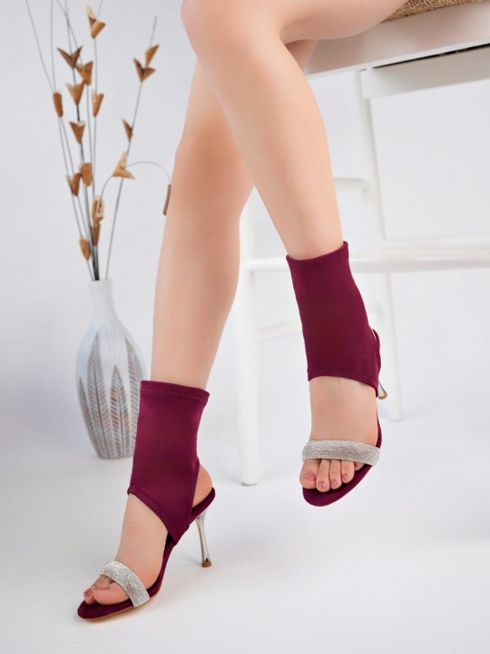 Brina Bordo Süet Booite - ER260361