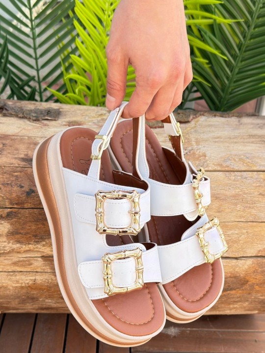 Saren Cilt Sandalet - ER262171