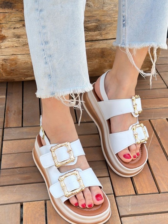 Saren Cilt Sandalet - ER262171