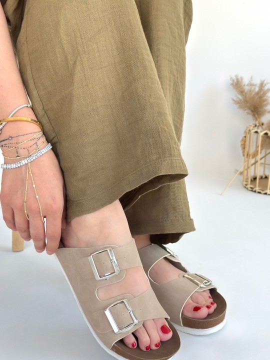 Rına Nubuk Terlik - ER248038