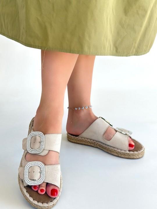 Hertan Nubuk Tokalı Terlik - ER265295