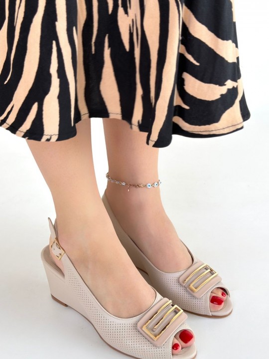 Mirel Cilt Dolgu Topuk Ayakkabı - ER265334