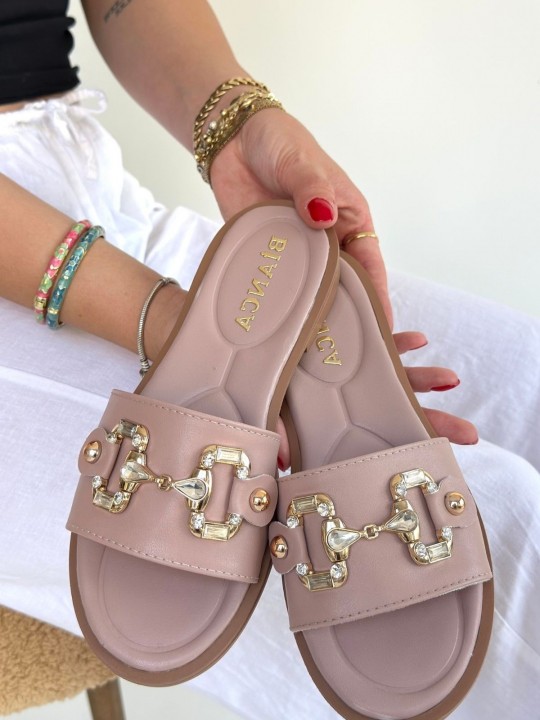 Tovera Cilt Tokalı Terlik - ER265224