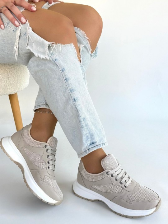 Slanor Cilt Bağcıklı Spor Ayakkabı - ER265611