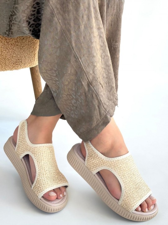 Weyra Hasır Cilt Sandalet - ER265838