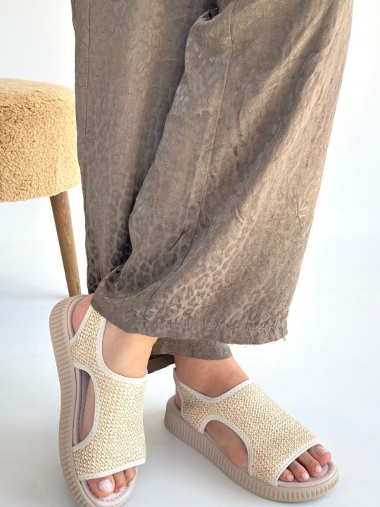 Weyra Hasır Cilt Sandalet - ER265838