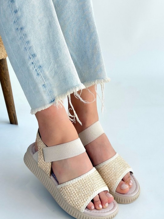 Joren Hasır Cilt Sandalet - ER265840