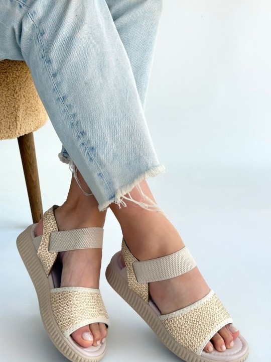 Joren Hasır Cilt Sandalet - ER265840