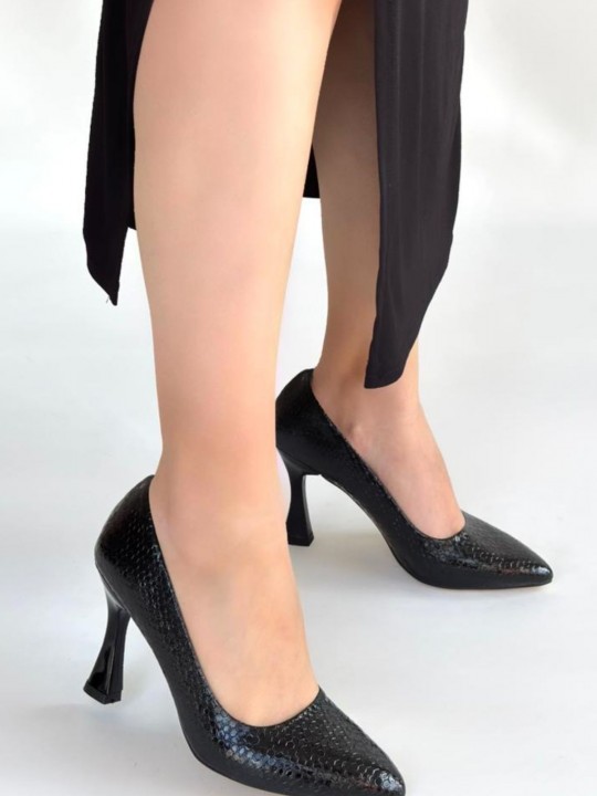 Meria Baskılı Rugan Topuklu Ayakkabı - ER266643