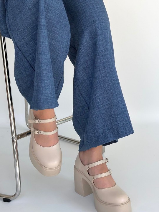 Jarlia Cilt Dolgu Topuk Ayakkabı - ER267021