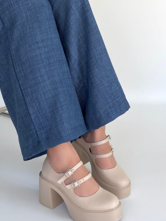 Jarlia Cilt Dolgu Topuk Ayakkabı - ER267021
