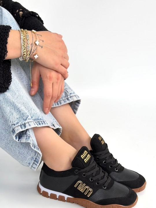 Maron  Cilt Bağcıklı Spor Ayakkabı - ER267307