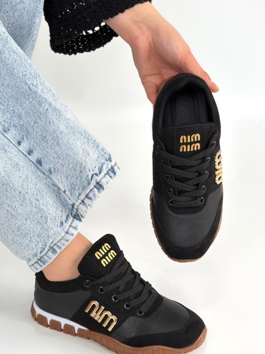 Maron  Cilt Bağcıklı Spor Ayakkabı - ER267307