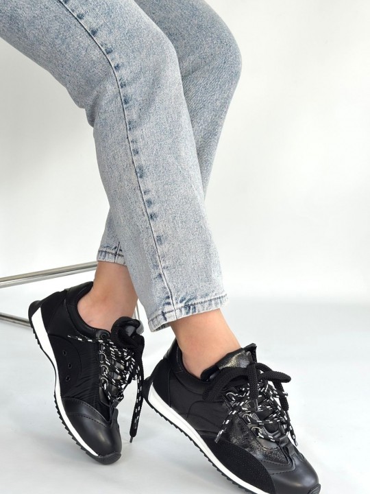 Revor Cilt Bağcıklı Paraşüt Detaylı Spor Ayakkabı - ER267295