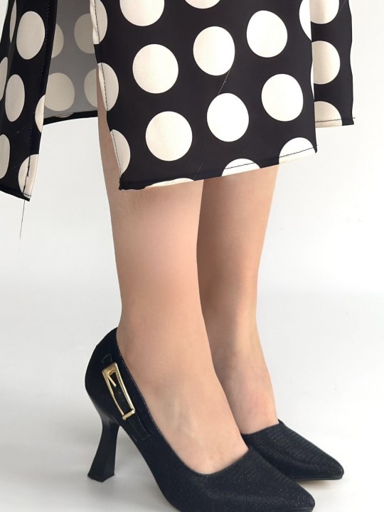 Ceriva Saten Simli Topuklu Ayakkabı - ER267836