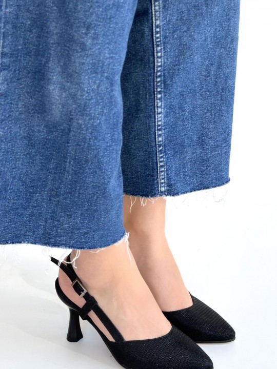 Jogana Saten Simli Topuklu Ayakkabı - ER267841