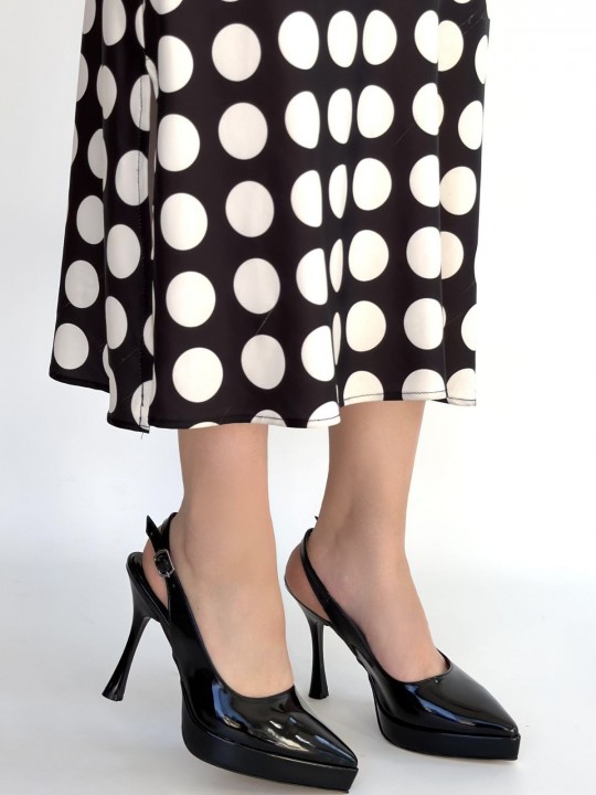 Ariva Rugan Platform Topuk Ayakkabı - ER268044