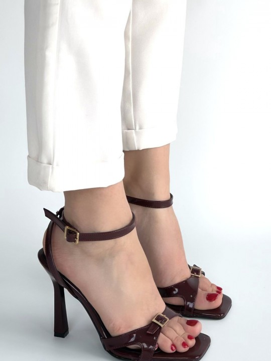 Mirga Rugan Topuklu Bilekten Kemerli Ayakkabı - ER268074