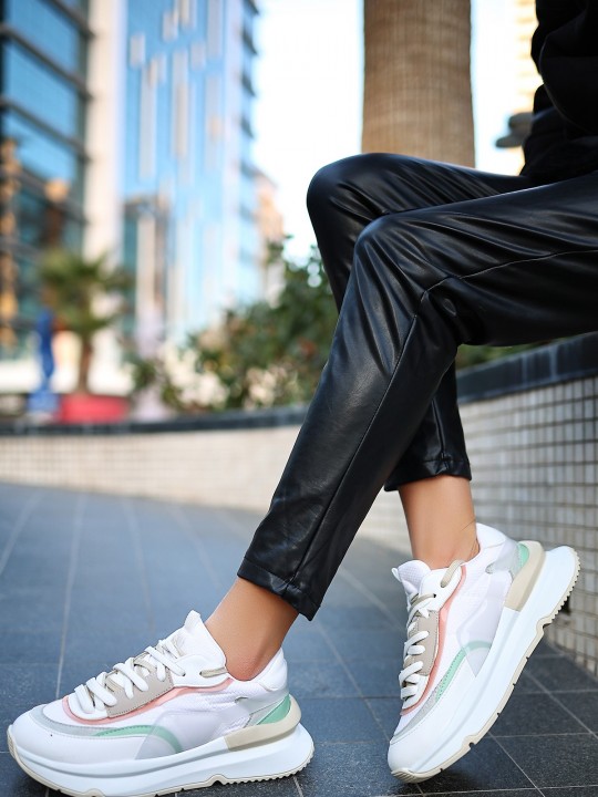 Aléxar Cilt Yeşil Detaylı Spor Ayakkabı - ER246778