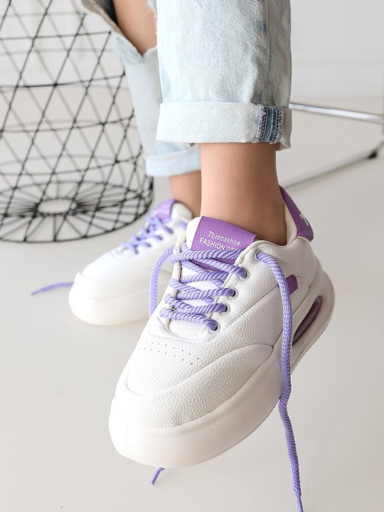 Chryne Cilt Detaylı Bağcıklı Spor Ayakkabı - ER257235