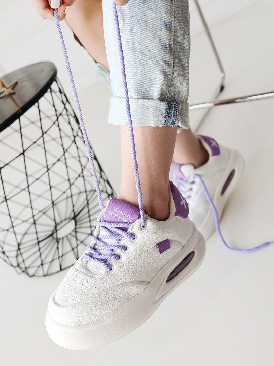 Chryne Cilt Detaylı Bağcıklı Spor Ayakkabı - ER257235