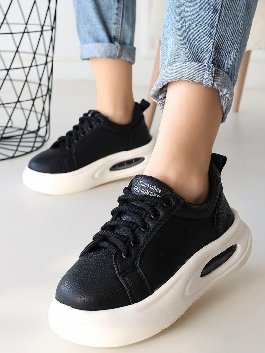 Chryne Cilt Detaylı Bağcıklı Spor Ayakkabı - ER257235