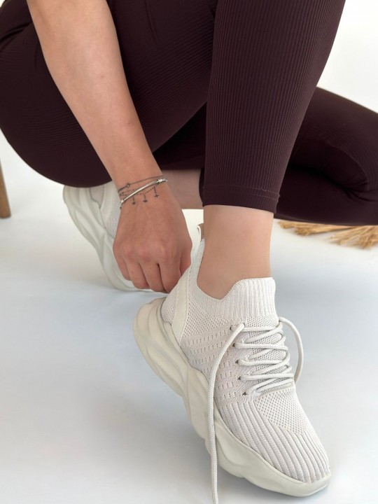 Hentix Triko Bağcıklı Spor Ayakkabı - ER264515