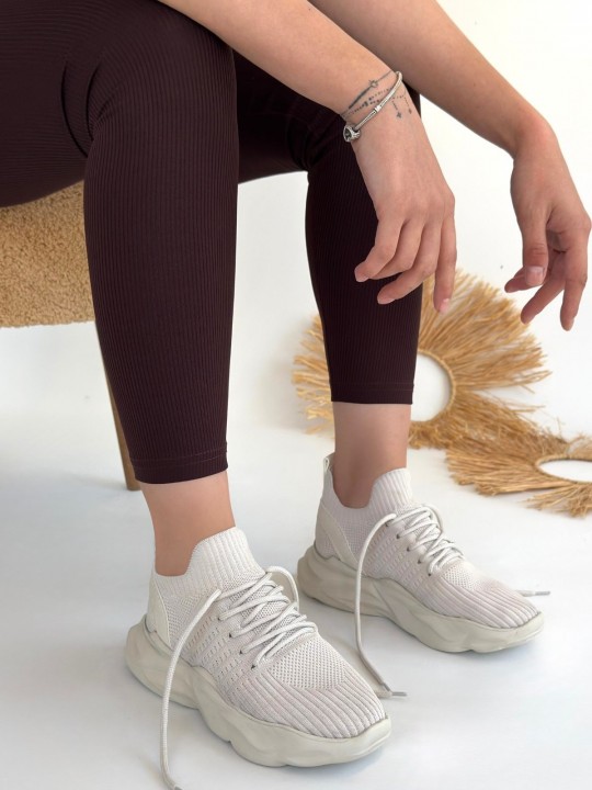 Hentix Triko Bağcıklı Spor Ayakkabı - ER264515