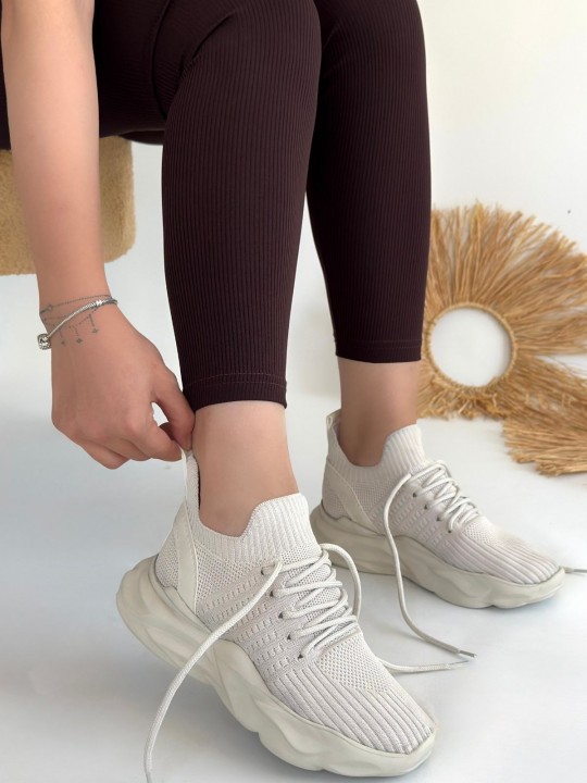 Hentix Triko Bağcıklı Spor Ayakkabı - ER264515