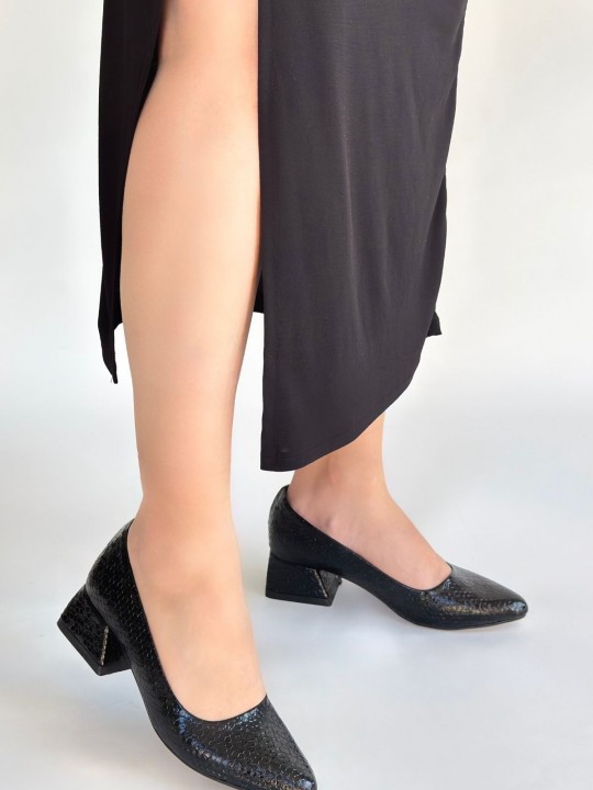 Nitara Baskılı Rugan Topuklu Ayakkabı - ER266648