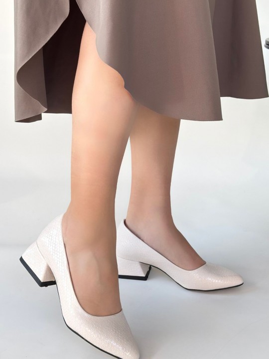 Nitara Baskılı Rugan Topuklu Ayakkabı - ER266648