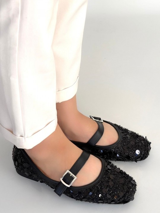 Zorelia Süet Pullu Babet Ayakkabı - ER267227