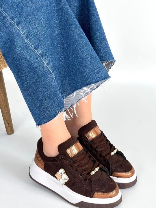 Ceonix Süet Bağcıklı Spor Ayakkabı - ER267302