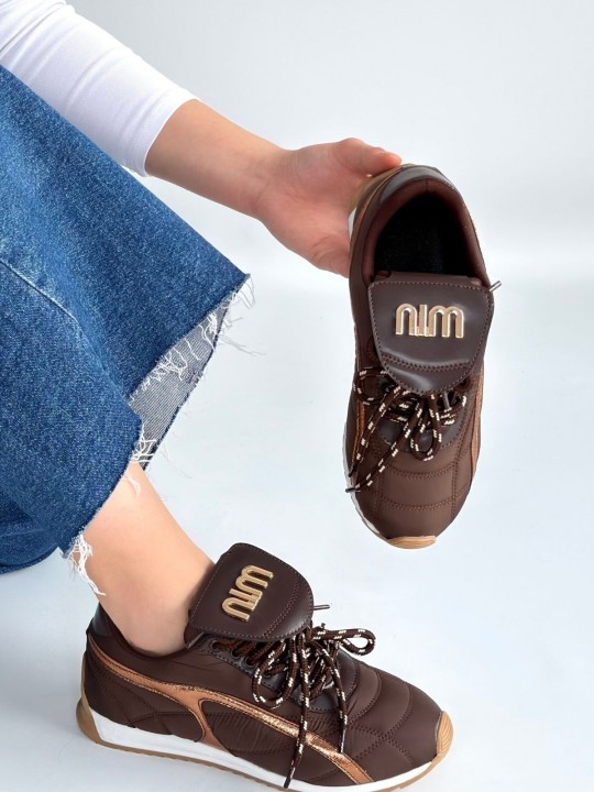 Dissalyn Cilt Bağcıklı Paraşüt Detaylı Spor Ayakkabı - ER267293