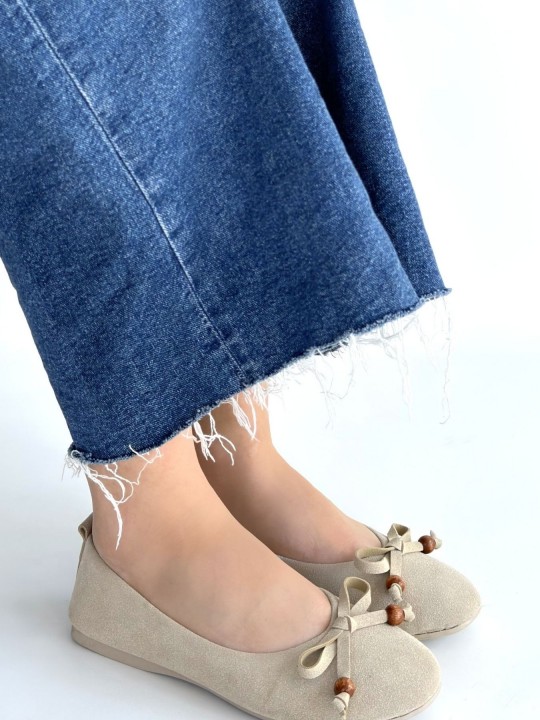 Celiora Deri Tozu Süet Babet Ayakkabı - ER268098