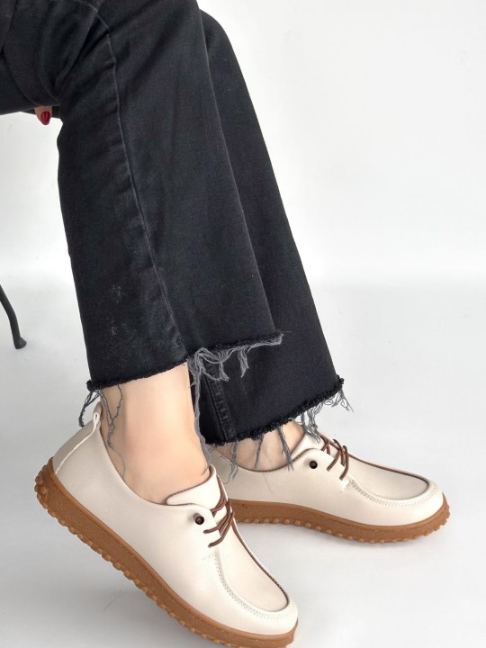 Gorevia Cilt Bağcıklı Babet Ayakkabı - ER268103