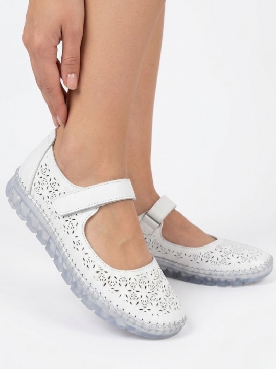 Selvia Deri Cırt Cırtlı Babet Ayakkabı - ER268270