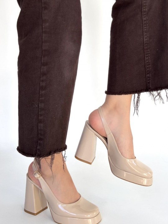 Zudaria Rugan Platform Topuk Ayakkabı - ER268045