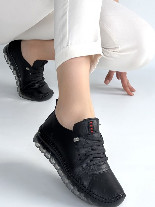 Jitrox Hakiki Deri Bağcıklı Spor Ayakkabı - ER267703