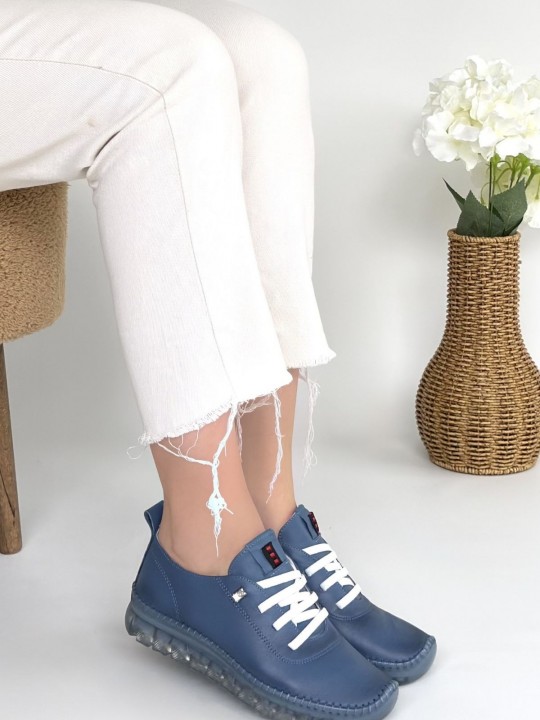 Jitrox Hakiki Deri Bağcıklı Spor Ayakkabı - ER267703