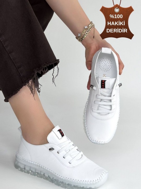 Jitrox Hakiki Deri Bağcıklı Spor Ayakkabı - ER267703